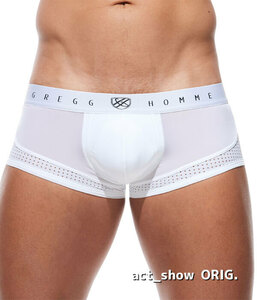 ＊新品未使用 正規品 GreggHommeグレッグオム PUSH UP 4.0 Boxer Brief セクシーボクサー 180405 (ホワイト/L）インナーカップ メンズ下着 