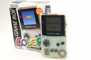 【動作品・外箱付き】 Nintendo 〇 ゲームボーイカラー本体 クリア 動作品 〇 #6947