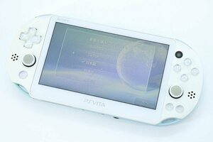 ●1円～ SONY/ソニー ◎ PSVITA 本体 ライトブルー PCH-2000 Wi-Fiモデル 純正メモリーカード付動作品 ◎ #7213