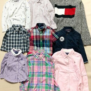 ★ブランド 子供服 47点 まとめ ベビー キッズ 男の子 女の子 POLO RALPH LAUREN TOMMY NORTH BURBERRY ヒスミニ 他 卸 現状品 9.3kg★の画像2