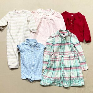 ★ブランド 子供服 47点 まとめ ベビー キッズ 男の子 女の子 POLO RALPH LAUREN TOMMY NORTH BURBERRY ヒスミニ 他 卸 現状品 9.3kg★の画像6