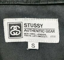★STUSSY ステューシー 半袖 シャツ ワークシャツ ブラック ロゴ ワッペン サイズS トップス メンズ 0.93kg★_画像5