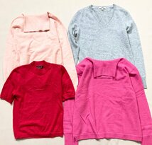 ★カシミヤ100％ ニット セーター カーディガン 30点 まとめ売り set MIX UNIQLO KRIZIA ZARA 等 サイズMIX 卸 現状品 7kg★_画像2