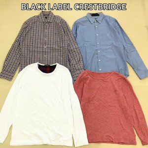 ■BLACK LABEL CRESTBRIDGE 4点 まとめ売り メンズ シャツ Tシャツ ニット 三陽商会 中古卸 /0.8kg■