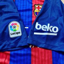 ★未使用タグ付き NIKE ナイキ FC.BARCELONA バルセロナ Messi メッシ サッカーウエア ユニフォーム 10番 半袖 0.2kg★_画像6