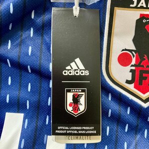 ★未使用タグ付き adidasアディダス 2018年 日本代表 サッカーウエア ユニフォーム サイズO サムライブルー 4番 HONDA 本田圭佑 0.15kg★の画像7