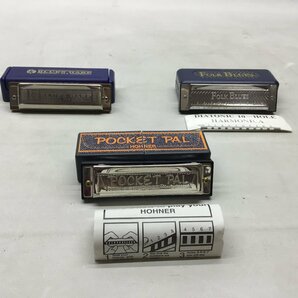 ■HOHNER ホーナー ハーモニカ 3点セット 中古品 POCKET PAL／FORK BLUES／BLUES HARP  /0.27kg■の画像1