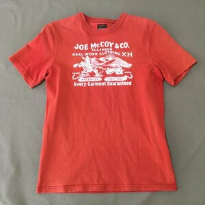 ■【送料198円】THE REAL McCOY’S ザリアルマッコイズ Tシャツ カットソー プリント アメカジ 半袖 サイズ 36 レッド /0.18kg■