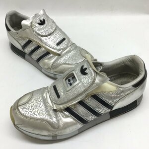 ■adidas アディダス　MICRO PACER　マイクロペーサー　013891　サイズ27㎝　シルバー　万歩計動作不明　中古品 /0.69kg