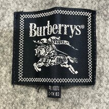 ●90s Burberrys' バーバリーズ ポンチョ ケープ 羽織 ショール コート ヴィンテージ トグルボタン C-TK83 グレー レディース 0.51kg●_画像8