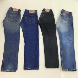 ■Levi's リーバイス 4本 まとめ デニム パンツ ジーンズ ジーパン ボトムス 古着 501サイズMIX 2.88kg■