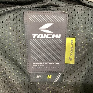 ■美品 RS TAICHI タイチ バイク用 エアー パーカ RSJ328 CEプロテクター内臓 春夏 メッシュ ジャケット サイズM グレー系総柄/1.3kg■の画像6