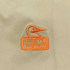 ●CHUMS チャムス ワンピース 半袖 刺繍 ロゴ ワンポイント バックプリント Iライン ベージュ系 カーキ系 サイズL レディース 0.26kg●の画像4