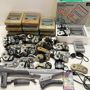 ◆【ジャンク品】 Nintendo 任天堂 スーファミ スーパーファミコン 本体 コントローラー まとめて 約15.65kg (GB)M/G60417/1/15.65