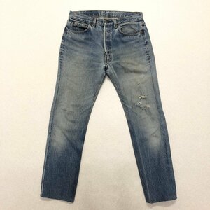 ●80s Levi's リーバイス デニムパンツ ボトムス 501 ボタン裏刻印546 紙パッチ スモールe ボタンフライ USA製 W34/L36 メンズ 0.69kg●