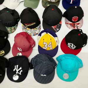 ◆【現状品】 NEW ERA ニューエラ キャップ 帽子 30個 まとめ売り コラボ 柄 色 野球帽 サイズMIX 59 FIFTY 約3.25kg M/S60405/6/3.25の画像4