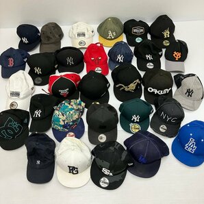 ◆【現状品】 NEW ERA ニューエラ キャップ 帽子 30個 まとめ売り 野球帽 サイズMIX 59 FIFTY MLB 約3.25kg M/S60405/5/3.25の画像1