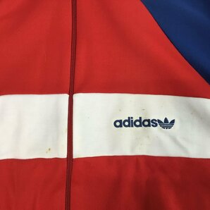 ■adidas アディダス トラックジャケット 80’ｓ デサント ジャージ トリコロール トップス メンズ サイズ 不明 レッド×ブルー /0.48㎏■の画像7