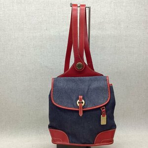 ■DOONEY&BOURKE ドゥーニーアンドバーク レザーベルト×キャンパス リュック アメリカ製 若干のキズあり 中古品 /0.71kg■