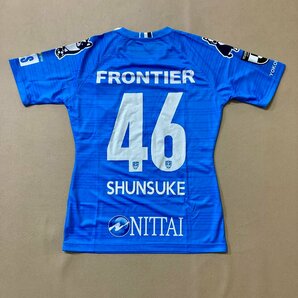 ★未使用タグ付き soccer junky サッカージャンキー 横浜FC サッカーウエア ユニフォーム 半袖 L 46番 SHUNSUKE 中村俊輔 0.15kg★の画像2