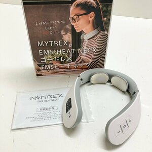 ◆【ジャンク品】MYTREX マイトレック MT-P-EHN19W EMS HEAT NECK ヒートネック コードレス 温熱 マッサージ機 現状品 (E2)N/S60423/3/0.5