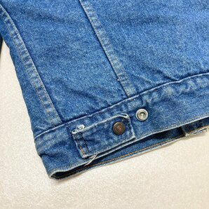●80s vintage Levi's リーバイス ジージャン デニムジャケット オレンジタブ 刻印52 裏ボア ワッペン ブルー系 サイズ36 メンズ 1.29kg●の画像3
