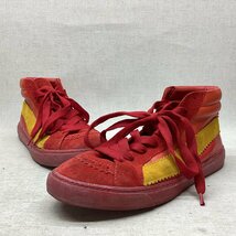 ■Paul Smith ポールスミス レザースニーカー ハイカット 赤 T181 サイズ不明(実測28㎝ アウトソール30㎝) 中古品 /0.95kg■_画像1