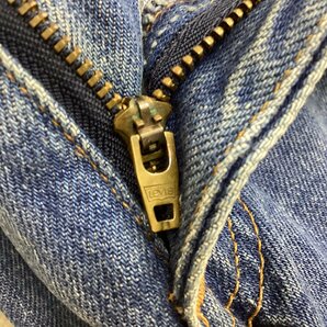 ■希少 80s-90s USA製 Levi's リーバイス 610 テーパードデニム パンツ ジップフライ 赤タブ 刻印501 サイズW36 L32 ブルー系/0.72kg■の画像9