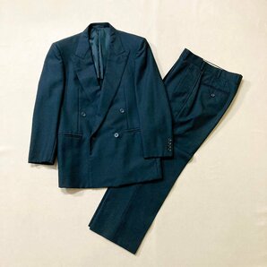 ★Vintage Burberrys バーバリーズ スーツ ブラック WOOL セットアップ ジャケット パンツ 90-78-165A4 ヴィンテージ 1.2kg★の画像1