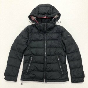 *BLACK LABEL CRESTBRIDGE Black Label k rest Bridge down jacket LIMONTA three . association black lady's sizeL 0.69.*