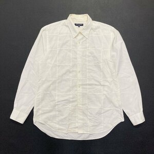 ●COMME des GARCONS HOMME コムデギャルソン オム シャツ 長袖 AD2004 HN-B027 コットン ホワイト 日本製 サイズM メンズ 0.21kg●