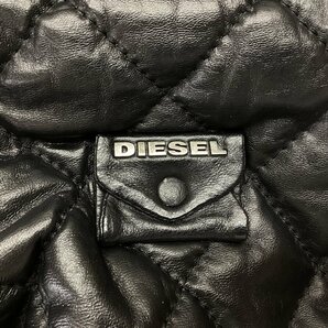 ■DIESEL ディーゼル ナイロンキルティングバッグ トートバッグ ふわふわ系 内側にダメージあり 中古品 /0.65kg■の画像9