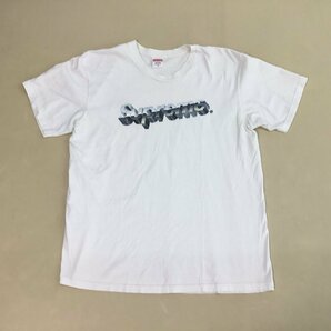 ■【送料198円】Supreme シュプリーム Tシャツ chrome logo tee 半袖 ロゴ USA製 コットン メンズ サイズ M ホワイト/0.22㎏■の画像1