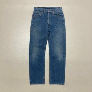 ●90s Levi's リーバイス デニム ジーンズ パンツ 501XX 刻印555 バレンシア製 USA製 ボタンフライ スモールe W28/L36 メンズ 0.59kg●