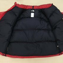 ■90s THE NORTH FACE ザ ノースフェイス ダウンジャケット アウター ヌプシ 700フィル レッド メンズ サイズL /0.78㎏■_画像3