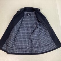 ■BURBERRY BLACK LABEL バーバリーブラックレーベル シングルショートトレンチコート ライナー付きアウター 三陽商会 サイズM 黒/1.08kg■_画像5