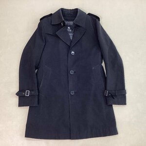 ■BURBERRY BLACK LABEL バーバリーブラックレーベル シングルショートトレンチコート ライナー付きアウター 三陽商会 サイズM 黒/1.08kg■