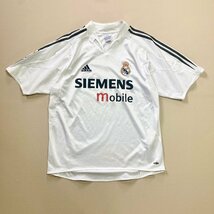 ★adidas アディダス Real Madrid レアルマドリード サッカーウエア 半袖ユニフォーム L ホワイト 0.18kg★_画像1