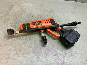 ◇◇ 佐川発送 直接引取可 店舗併売【ジャンク品】BLACK＋DECKER 充電式高圧ハンディウォッシャー BCPC18 現状渡し (E1)Ｈ/m60402/11/1.5