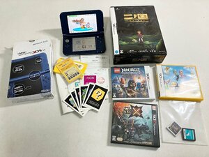 ★任天堂 new nintendo3DSLL 本体 ソフト7本 まとめ モンハン 二ノ国 マリオ 妖怪ウォッチ ニンテンドードック 現状品 1.8kg★