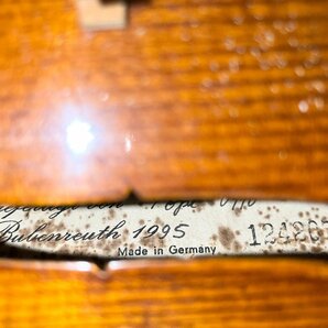 ★ 詳細不明 バイオリン ヴァイオリン Made in Germany ドイツ製 1995 弦楽器 ジャンク品 2.3kg★の画像9