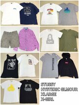 ■ストリート系ブランド STUSSY/HYSTERIC/XLARGE/X-GIRL 14点 まとめ売り サイズMIX Tシャツ パーカーなど 古着卸 /3.78kg■_画像1