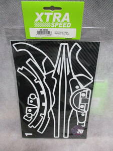  unused unopened goods XTRA SPEED XS-59093 Futaba 7PXR for carbon pattern sticker ( black )