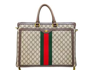 本物　美品　GUCCI グッチ　ビジネスバッグ　トートバッグ　ショルダーバッグ　ブリーフケース　大　2way 　斜め掛け　男女