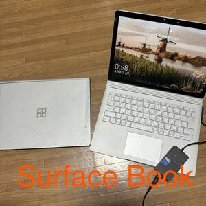 【ジャンク】Microsoft Surface Book アダプタ付き