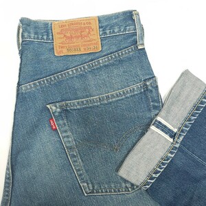 Levi'sリーバイス☆503BXX 503B-XXヴィンテージ復刻W34ジーンズジーパンデニムパンツ赤耳BIG-EビッグE日本製ボタン裏J22 140周年記念メンズ