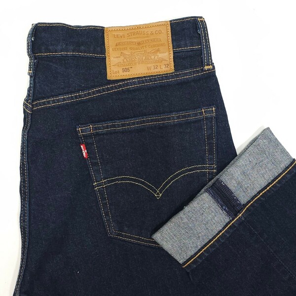 濃紺美品！Levi's リーバイス☆505-1554 リーバイスプレミアム W32 ジーンズ ジーパン デニムパンツ BIG-E ビッグE 145周年