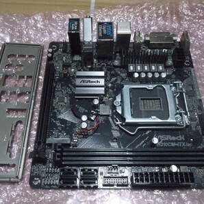 【即決・送料込み】ASRock H310CM-ITX/ac Rev 1.01 LGA1151 Mini ITX マザーボード IOパネル付属 動作品の画像1