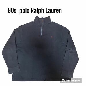 90s polo Ralph Lauren half zip sweater