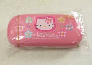 v[ Sanrio 1997 HELLO KITTY Hello Kitty glasses case pink that time thing unused goods ]